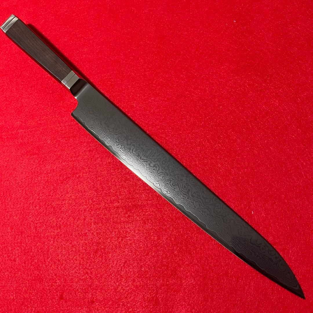 チタンコート　黒　ダマスカス　筋引き