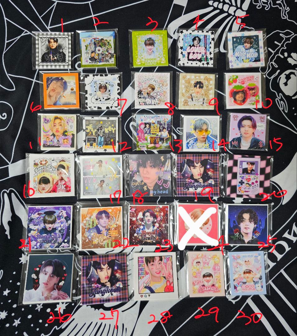 ステッカー グク ジョングク BTS 韓国製作者様 グッズ