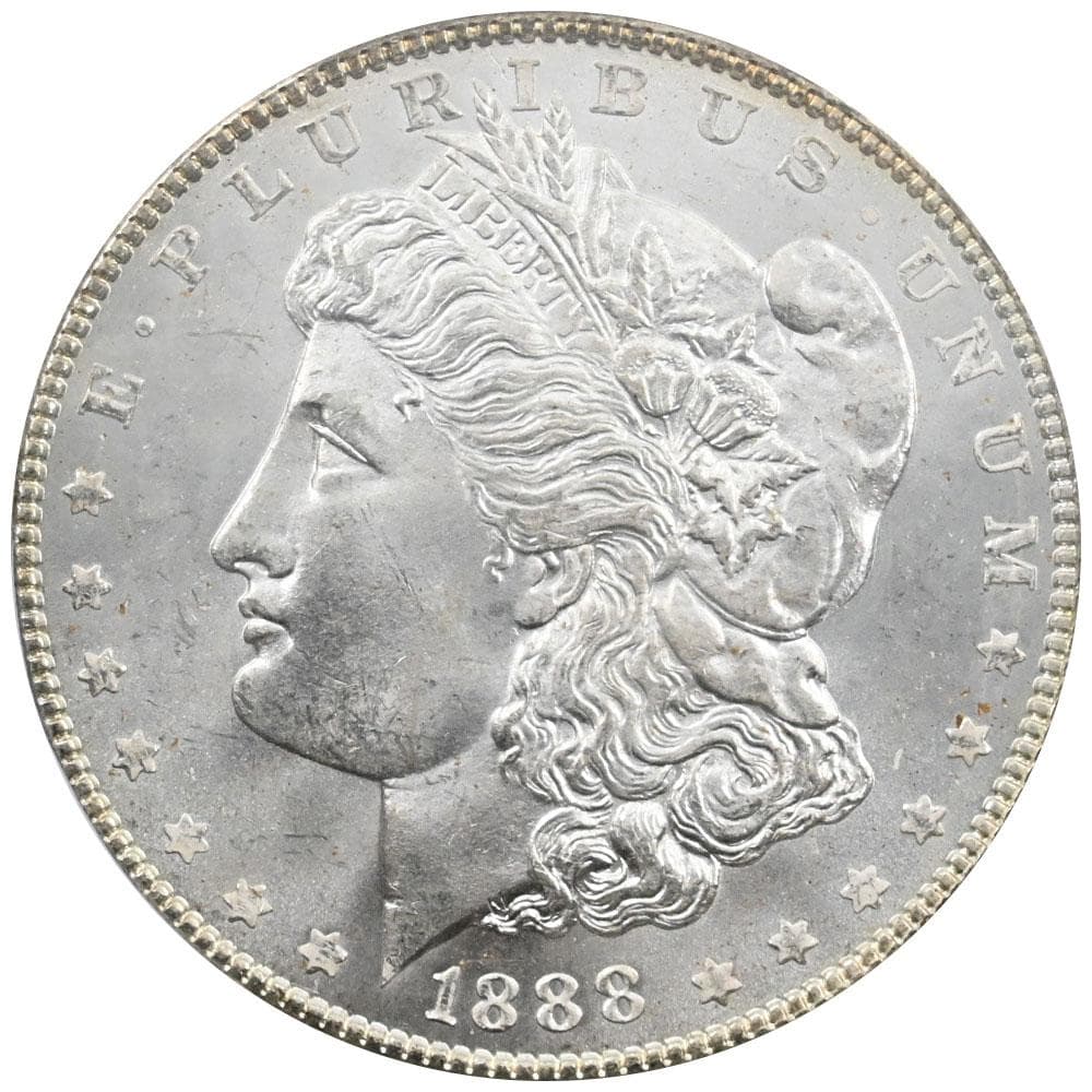 1888 Morgan Dollarモルガンダラー銀貨 MS64 PCGS126