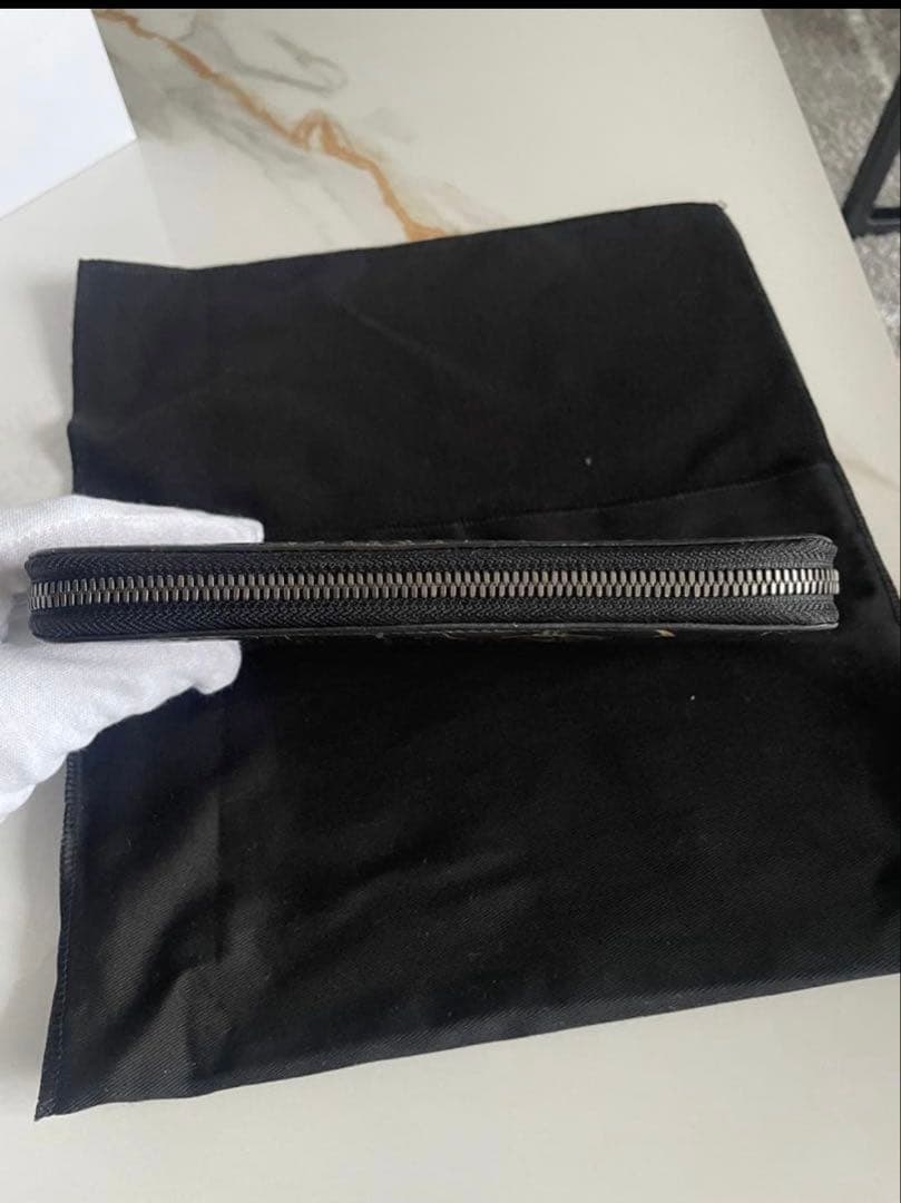 Berluti イタウバ　ブルー & ゴールドデンパティーヌ　長財布