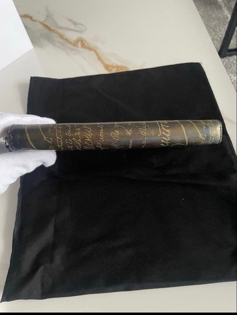 Berluti イタウバ　ブルー & ゴールドデンパティーヌ　長財布