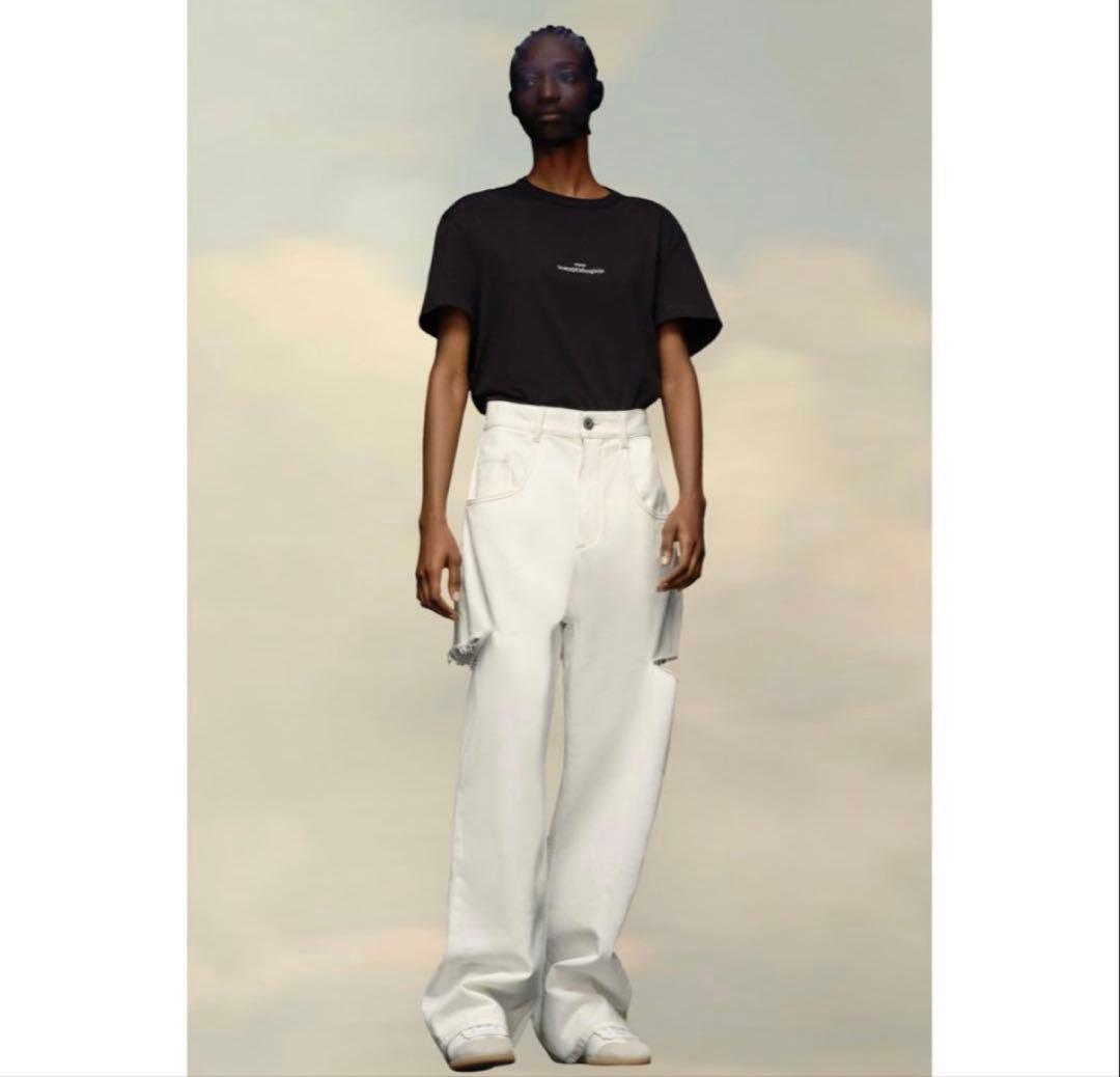 【美品】Maison Margielaデニムジーンズ スラッシュディテール