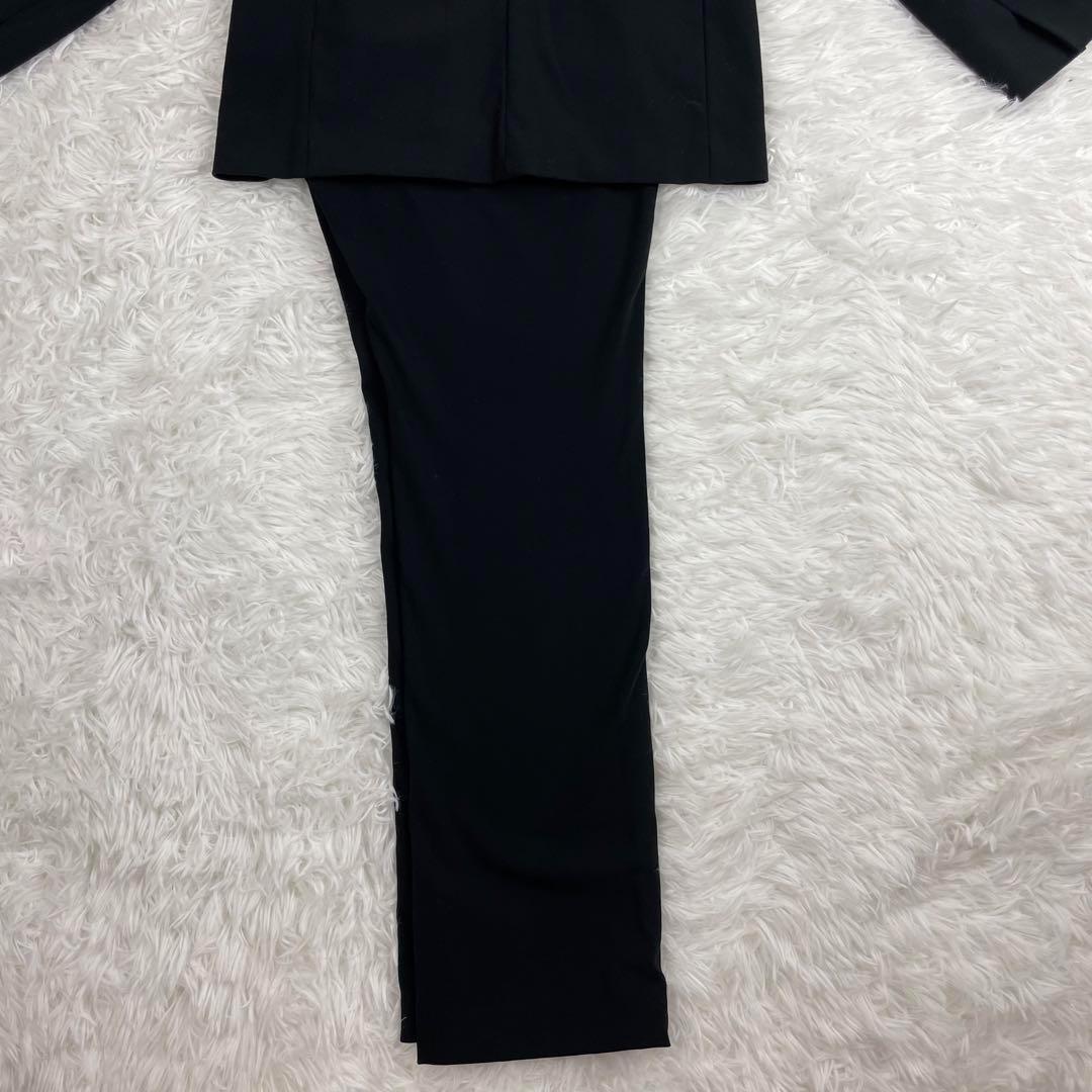 極美品✨プラステ✨ノーカラーセットアップパンツスーツ✨マルチストレッチ✨XS✨黒
