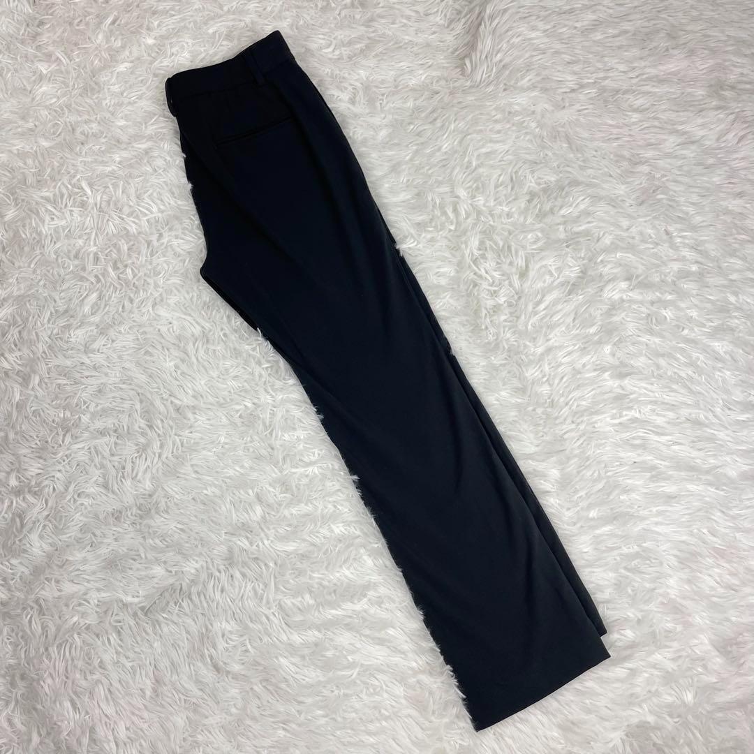 極美品✨プラステ✨ノーカラーセットアップパンツスーツ✨マルチストレッチ✨XS✨黒