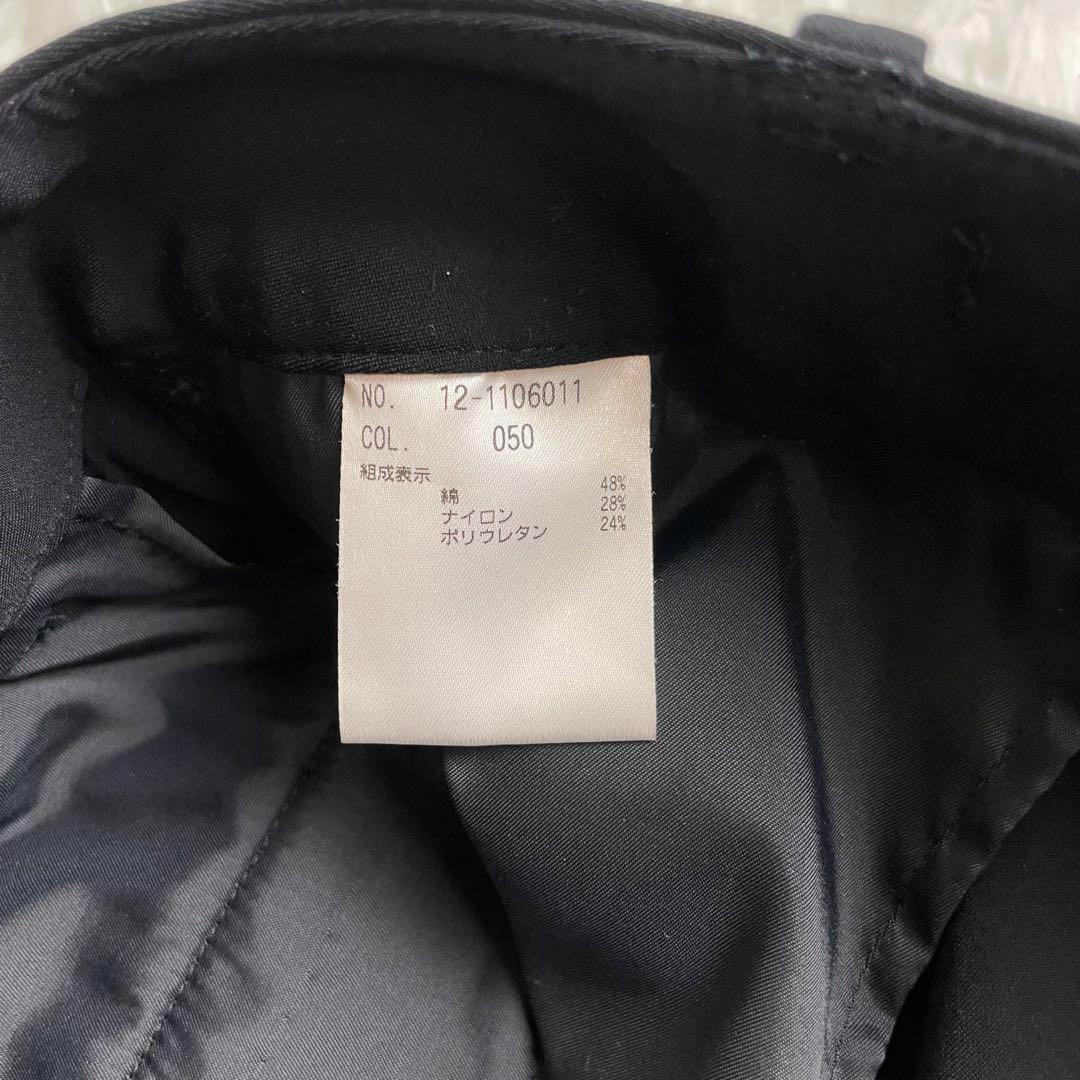 極美品✨プラステ✨ノーカラーセットアップパンツスーツ✨マルチストレッチ✨XS✨黒