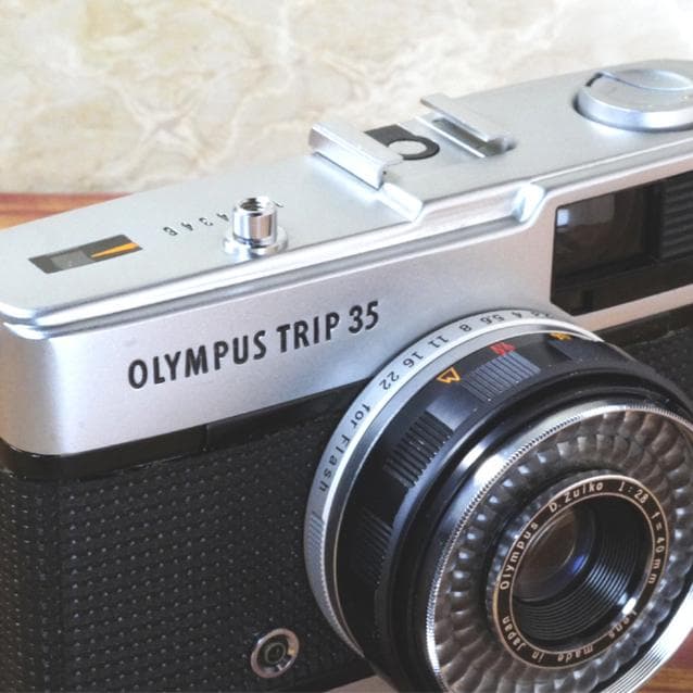 【整備済完動・美品・赤ベロOK！・フィルム試写済】Olympus Trip 35
