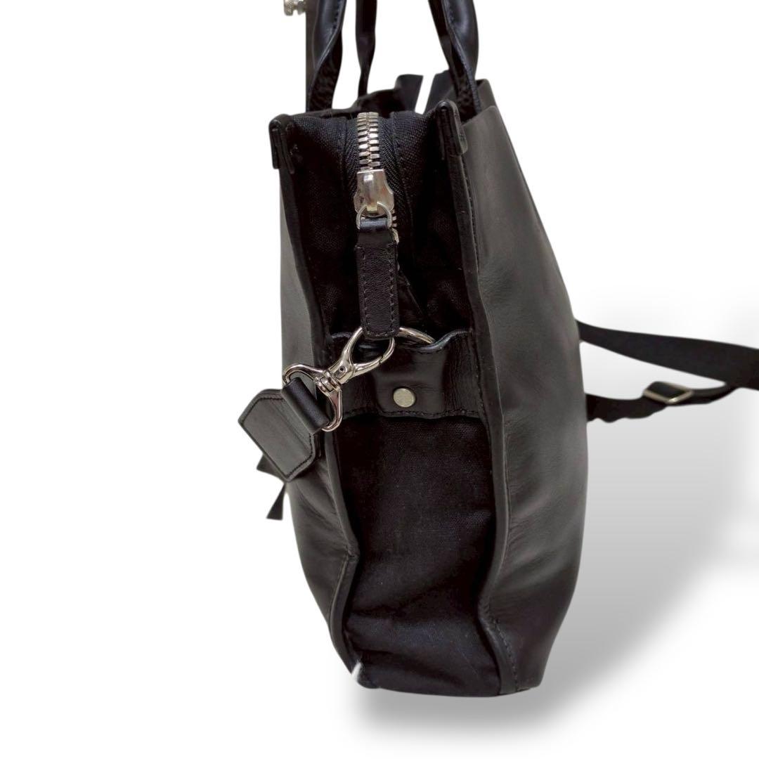 バッグ agnes.b 2way business bag leather logo