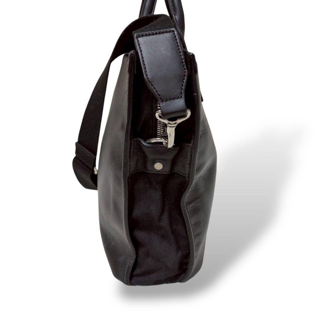 バッグ agnes.b 2way business bag leather logo