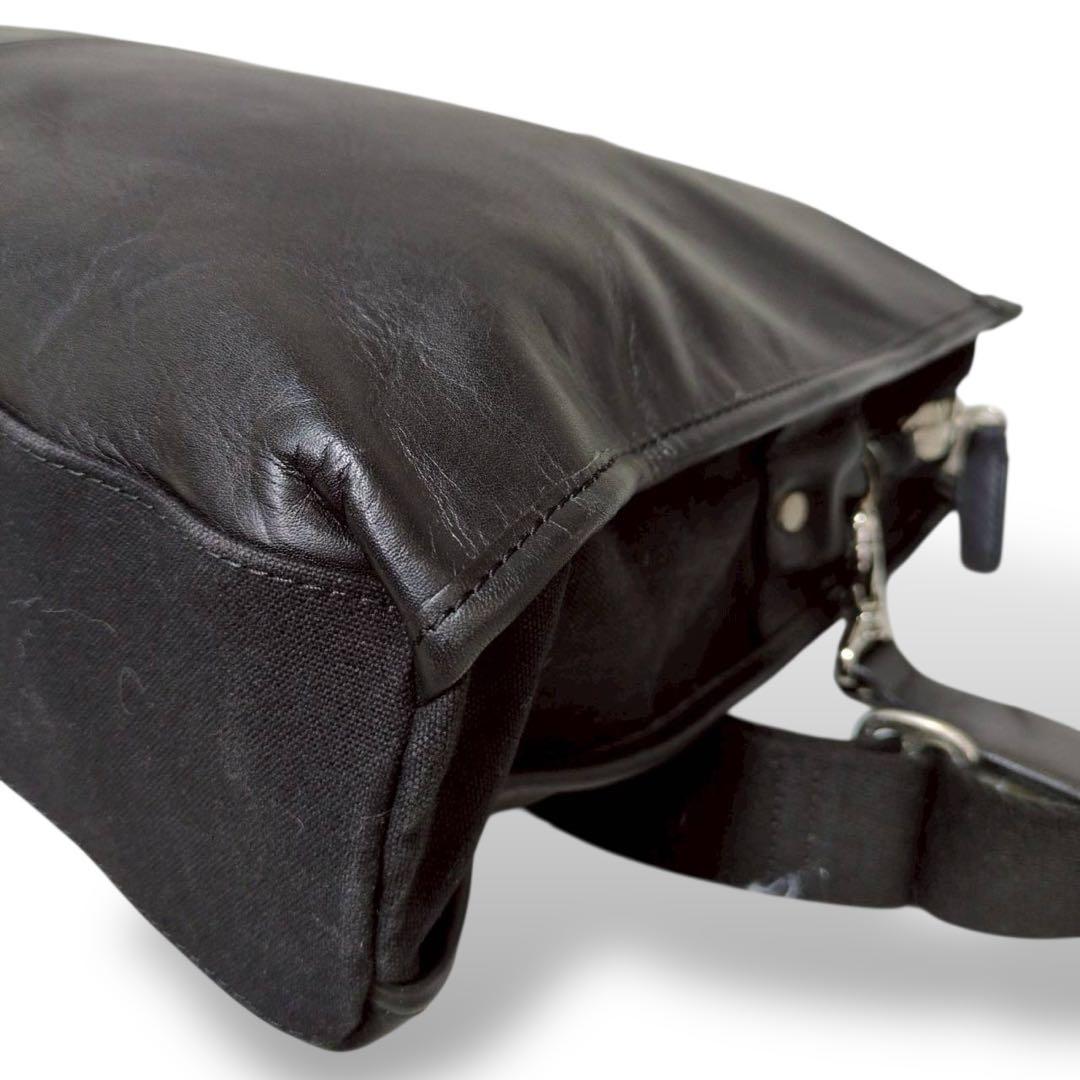 バッグ agnes.b 2way business bag leather logo