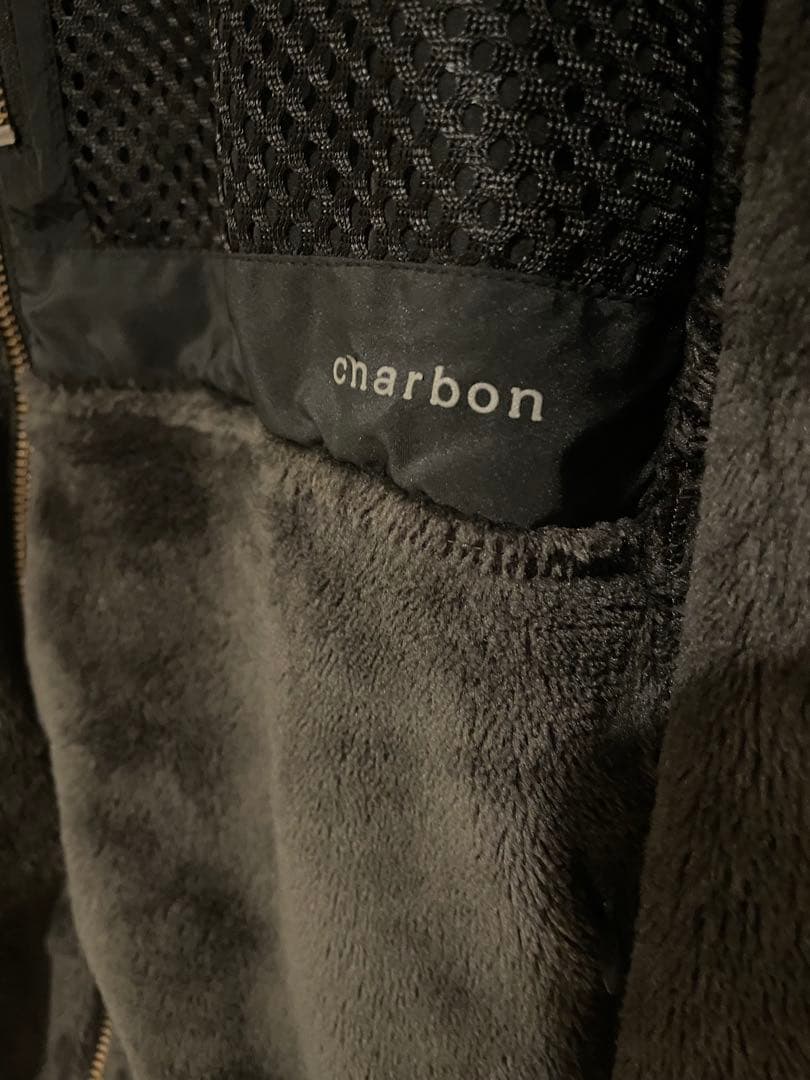 charbon シャルボン SHAGGY FLEECE ZIP PARKA