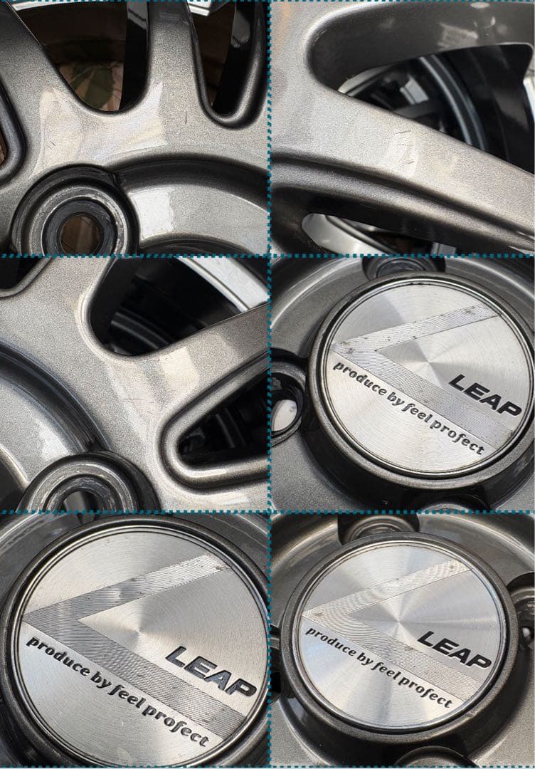 「専用」㊸165/55R15新品タイヤ4本と中古美品ホイールと新品ナット付き