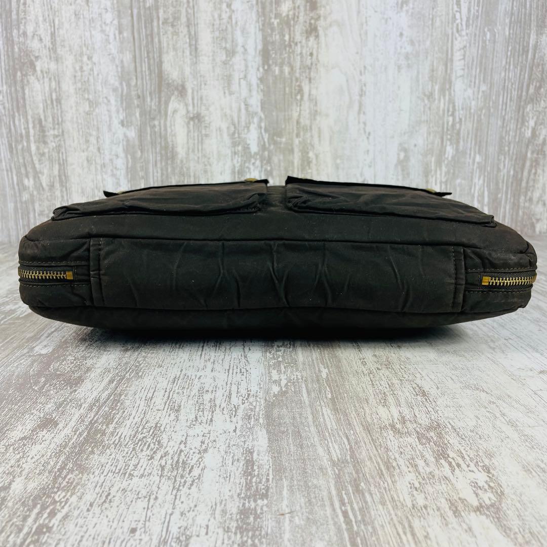 【希少】RRLダブルアールエル　ワックスドキャンバス　ブリーフケース【2way】