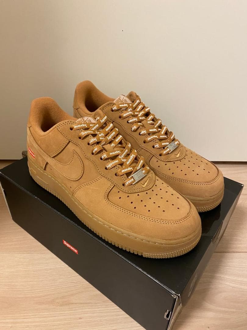 Supreme × Nike Air Force 1 Low FlaxWheat