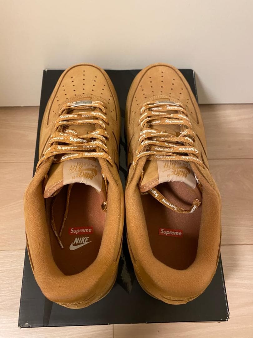 Supreme × Nike Air Force 1 Low FlaxWheat