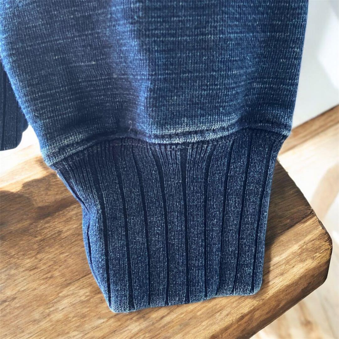 RRL RALPH LAUREN インディゴ染 ビンテージ加工 スウェット