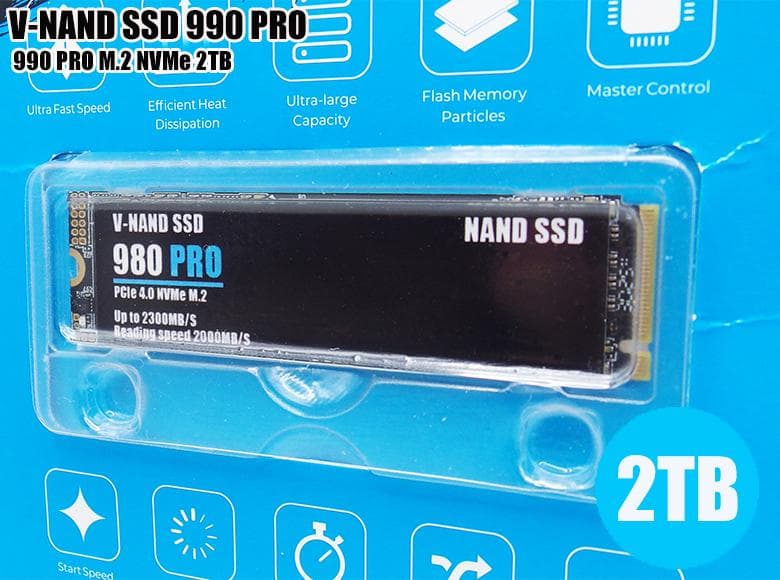 内蔵型SSD V-NAND SSD 990 PRO M.2 2TB NVMe PCIe 4.0