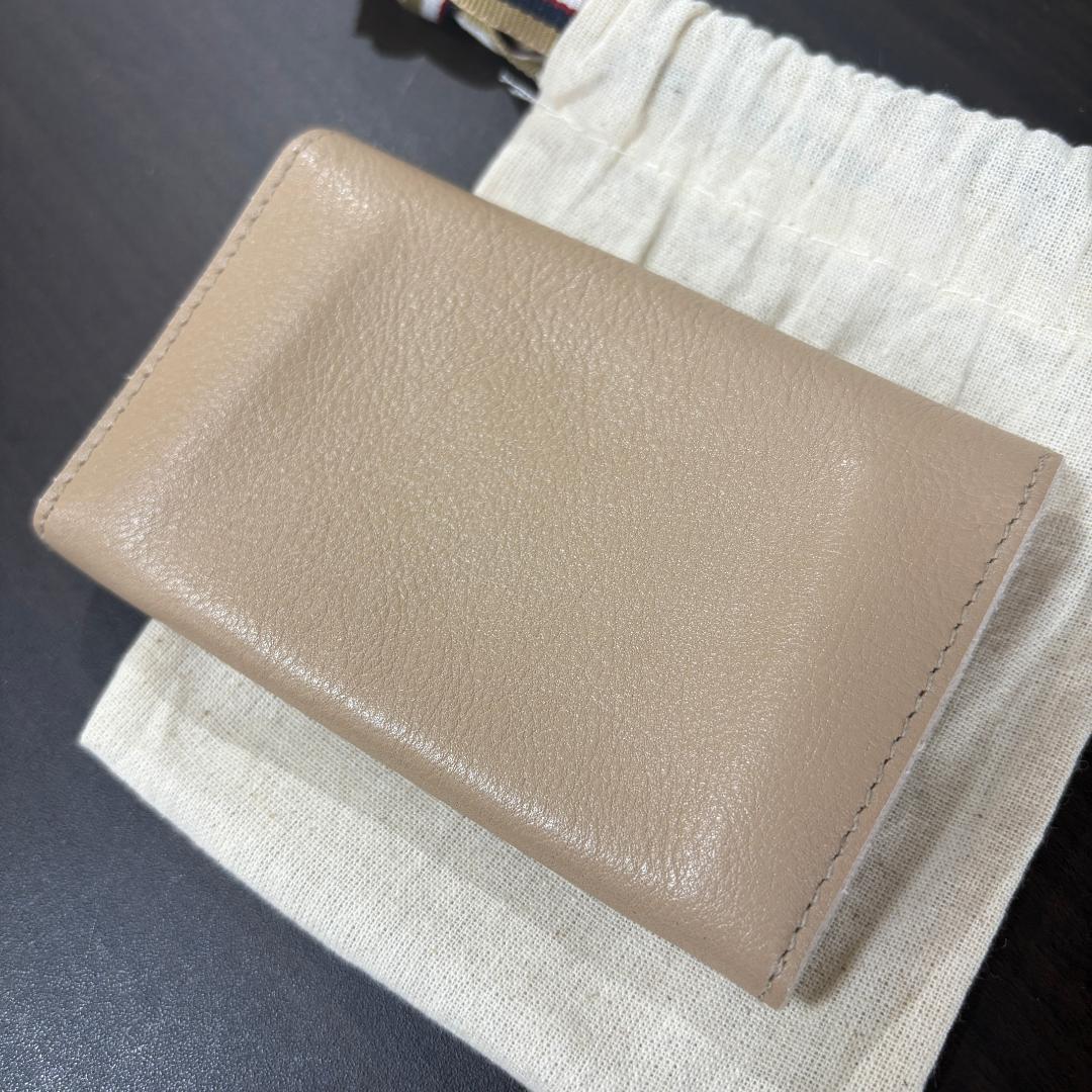 【新品未使用】イルビゾンテ 名刺入れ カードケース カフェラテ ライトグレー