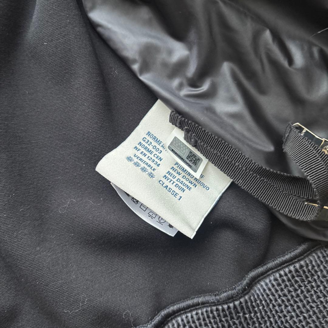 MONCLER ブラック ダウンジャケット XS