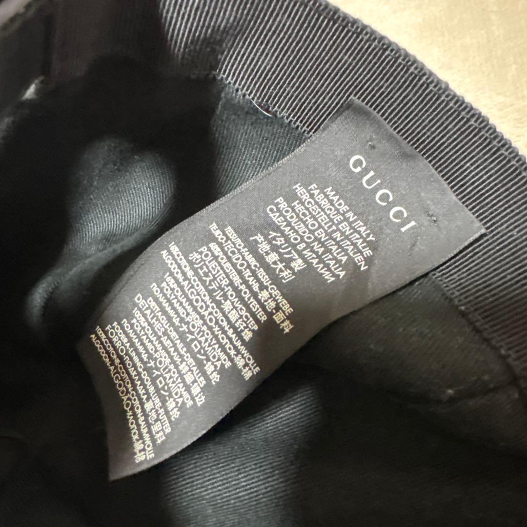 GUCCI ブラック GGキャップ M 58