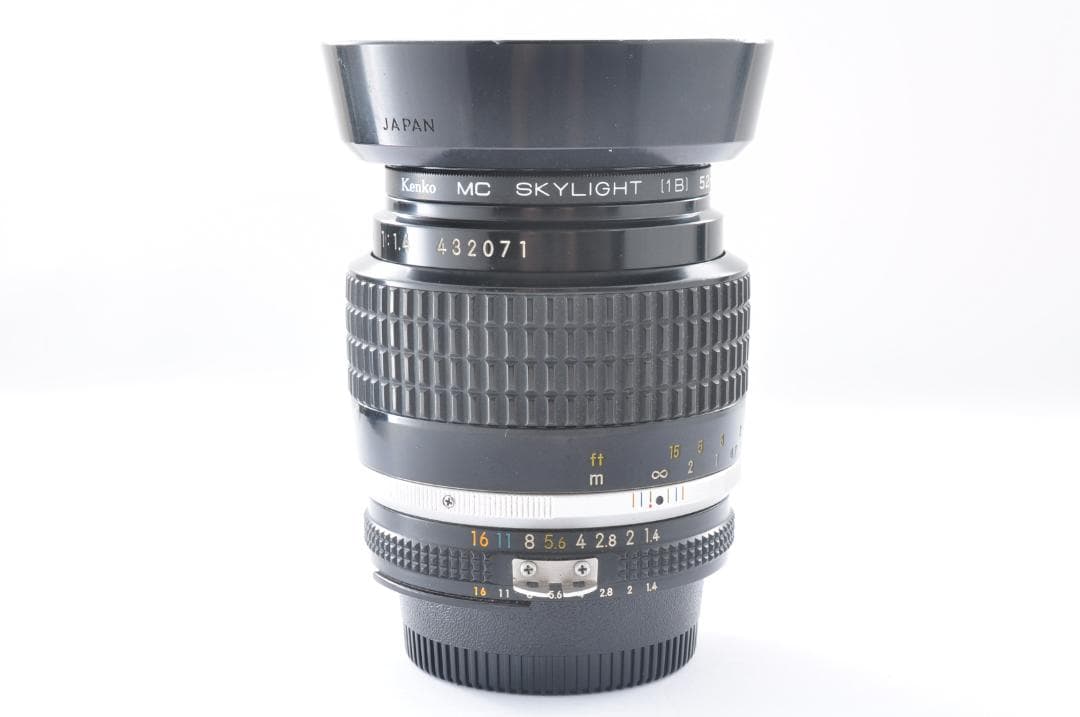 【美品】Nikon ニコン Ai-S NIKKOR 35mm F1.4 フード付