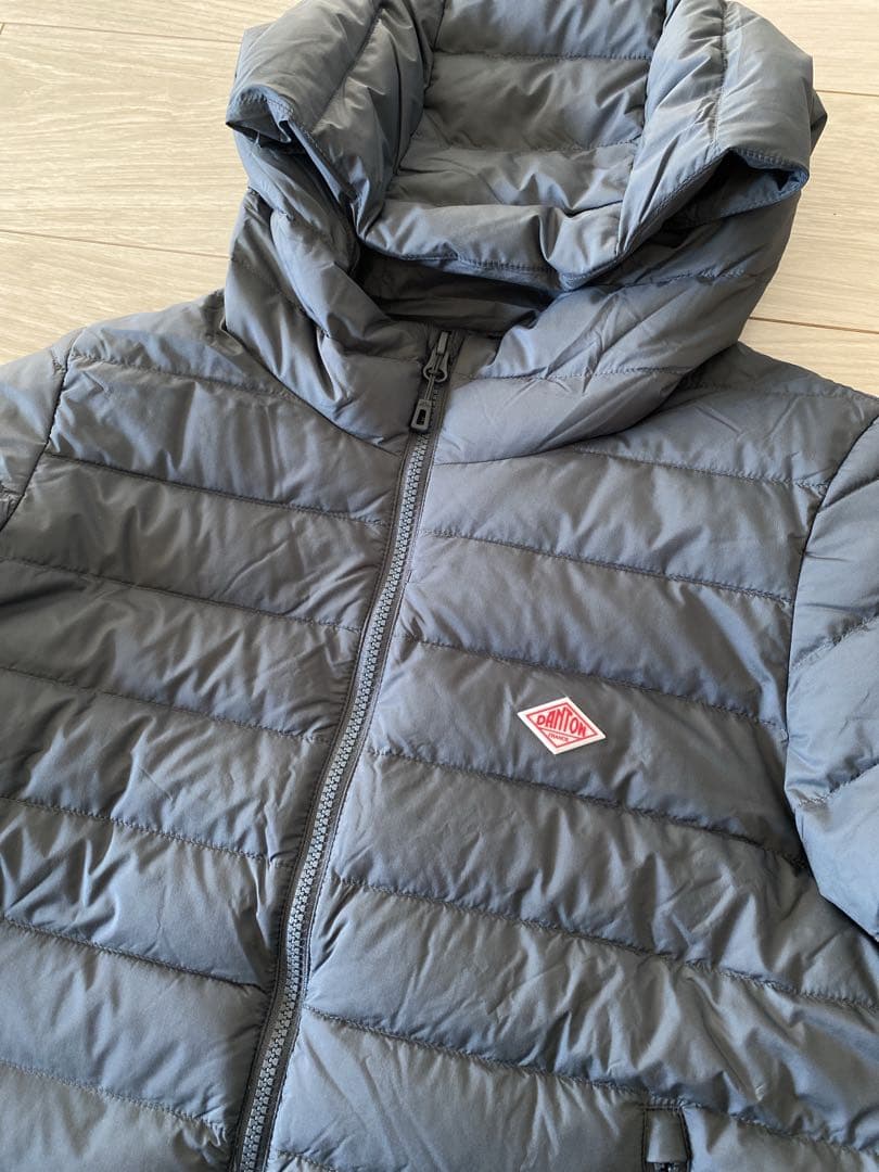 極美品　タグあり　DANTON ミドルダウン 2024秋冬　グレー　サイズS