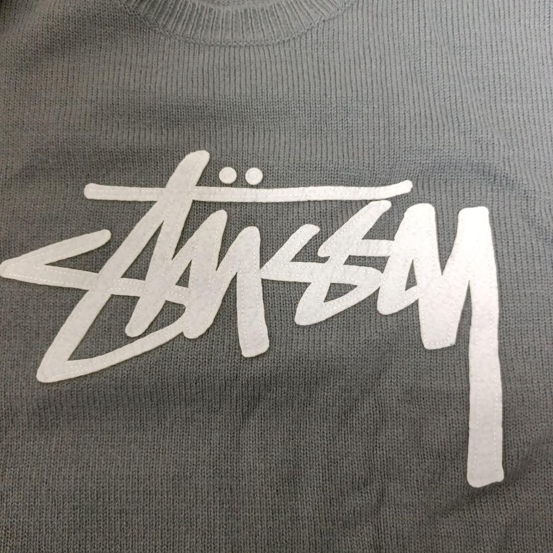 stussy ロゴ ニットセーター