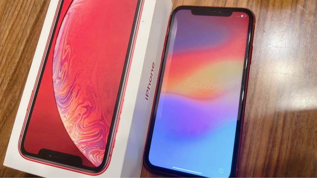 iPhone XR 64GB カメラひび割れ有りSIMフリー　レッド