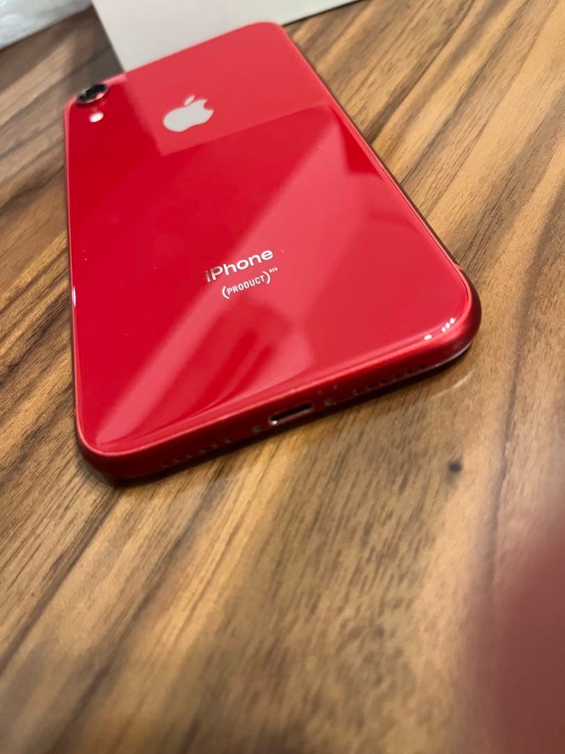 iPhone XR 64GB カメラひび割れ有りSIMフリー　レッド