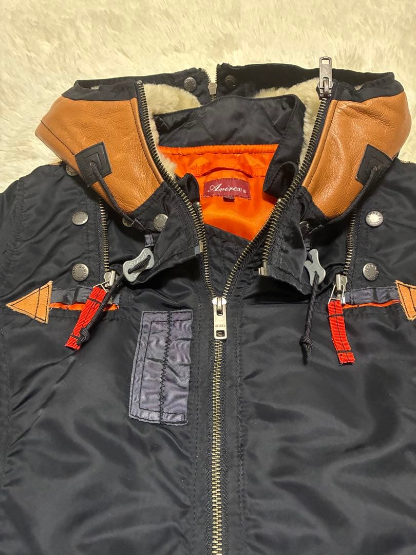AVIREX N2B セカンド リモデルフライトジャケット ミリタリー ブラック