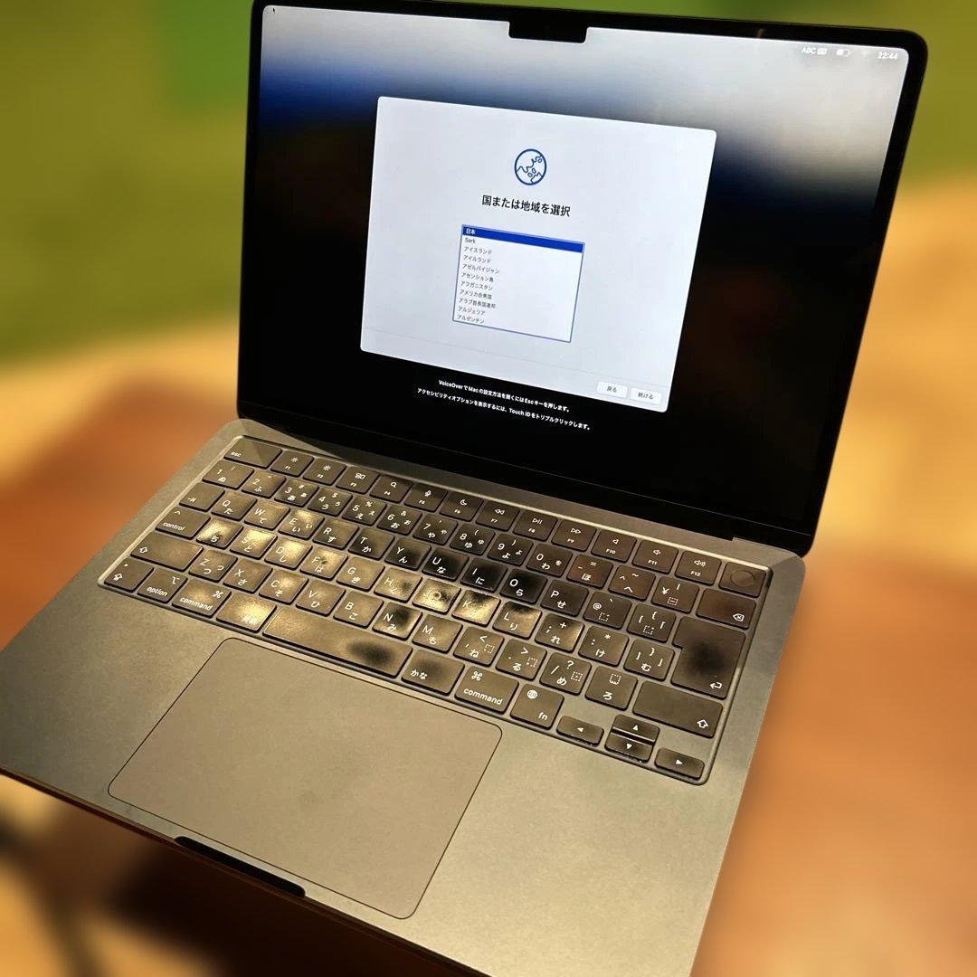 MacBook Air 2022 M2 元箱付属品完備 8GB/256GB