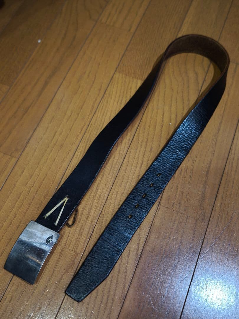 レッドムーン　シルバーバックル　茶芯ベルト