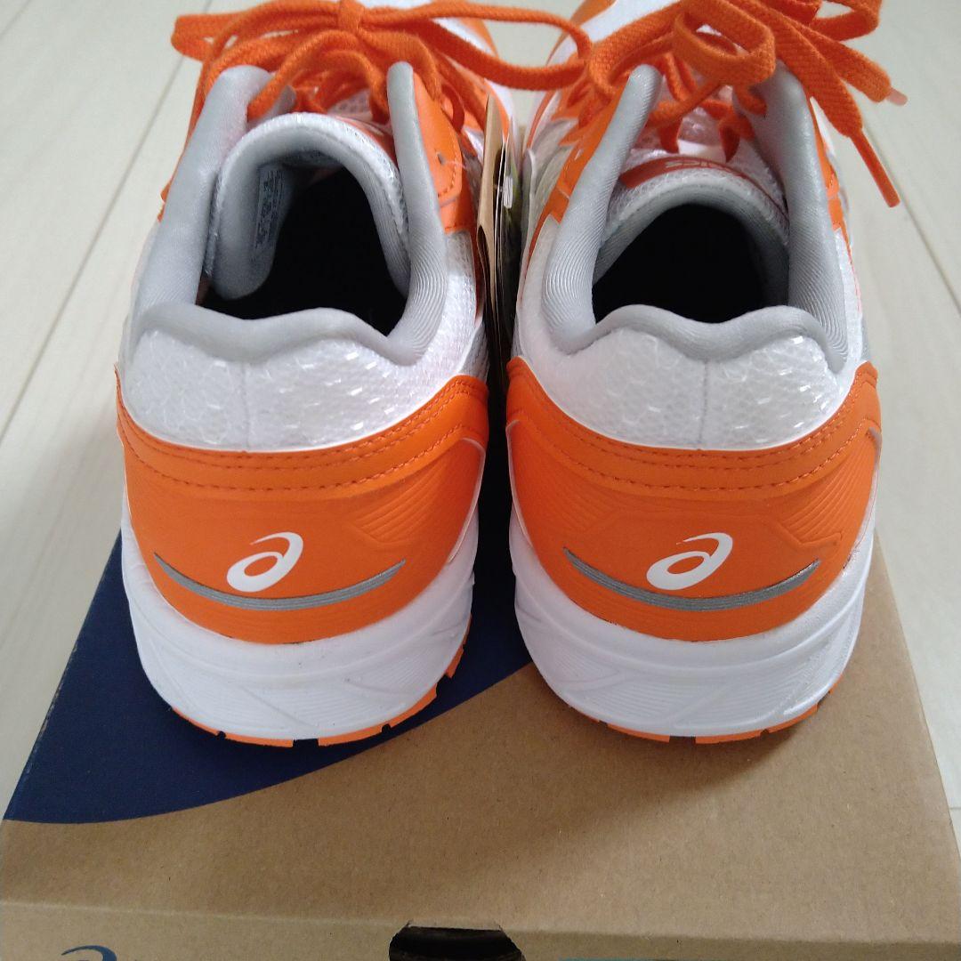 格安！新品 アシックス安全靴 25.5 オレンジ/ホワイト