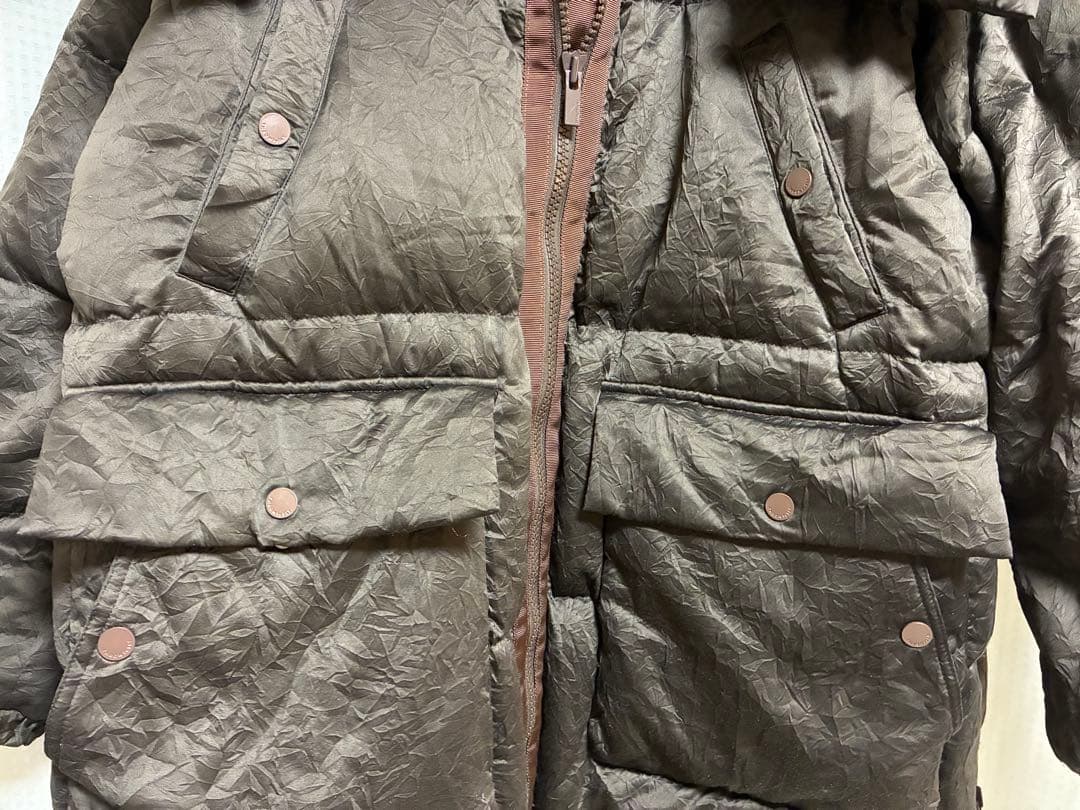 THROW by SLY ダウンジャケット フード付き ブラウン