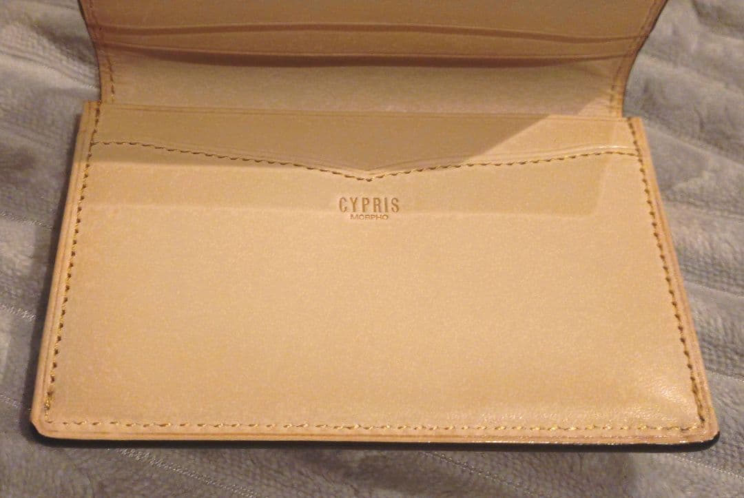 【美品】キプリス 名刺入れ 新コードバン×ベジタブルタンニン 黒 日本製