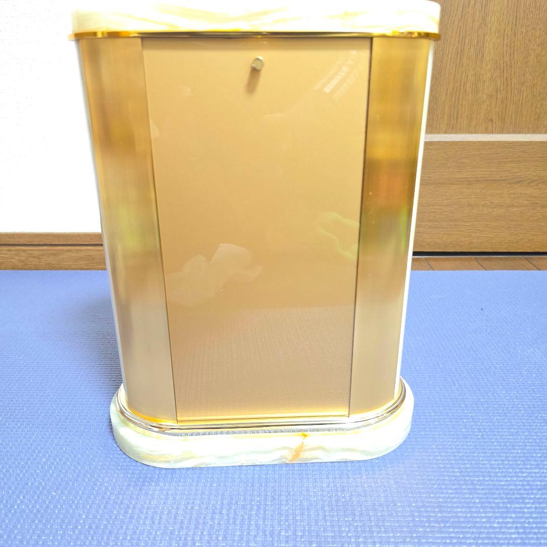 【69】【リズム高級置き時計】クイーンエリザベス2 置き時計　大理石　からくり