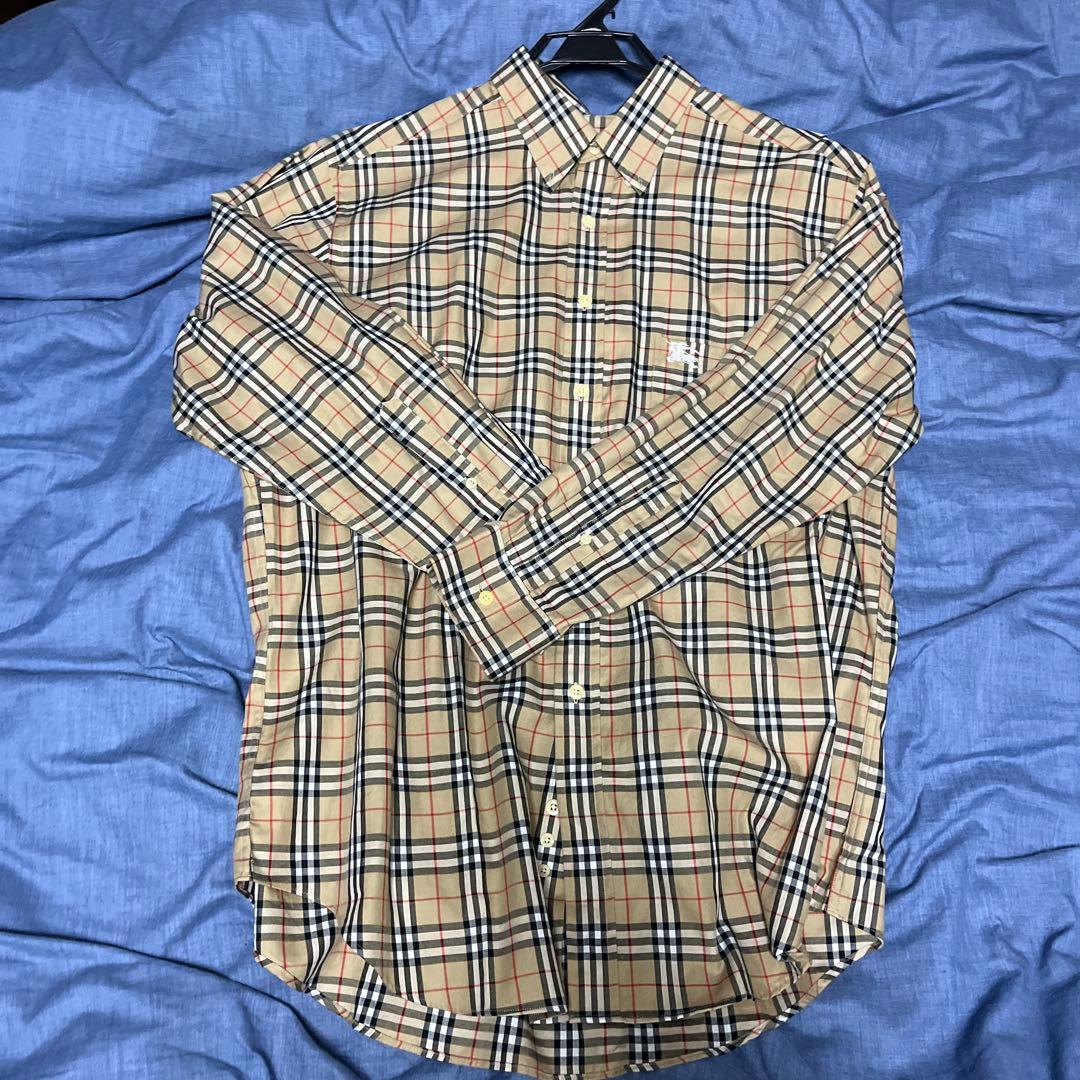 S*a様 Burberry's チェック柄 長袖シャツ Lサイズ
