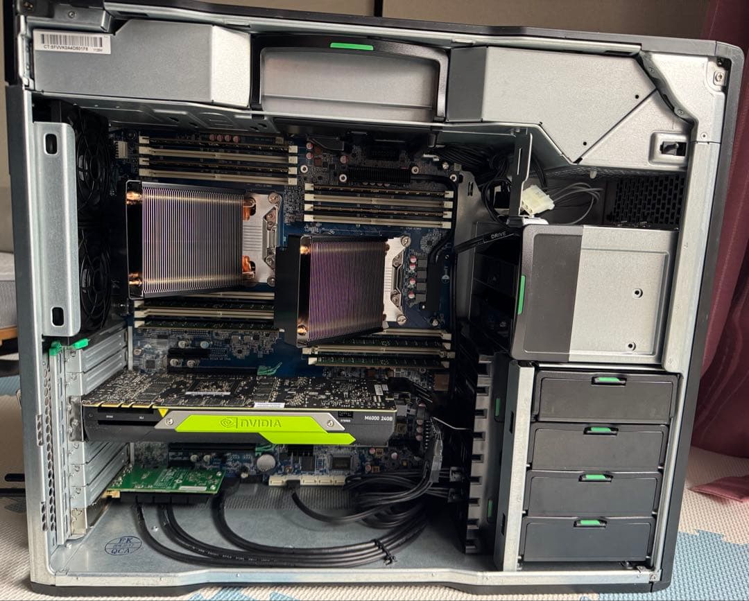 サーバー HP Z840,e5 2696v4,quadro m6000 24GB