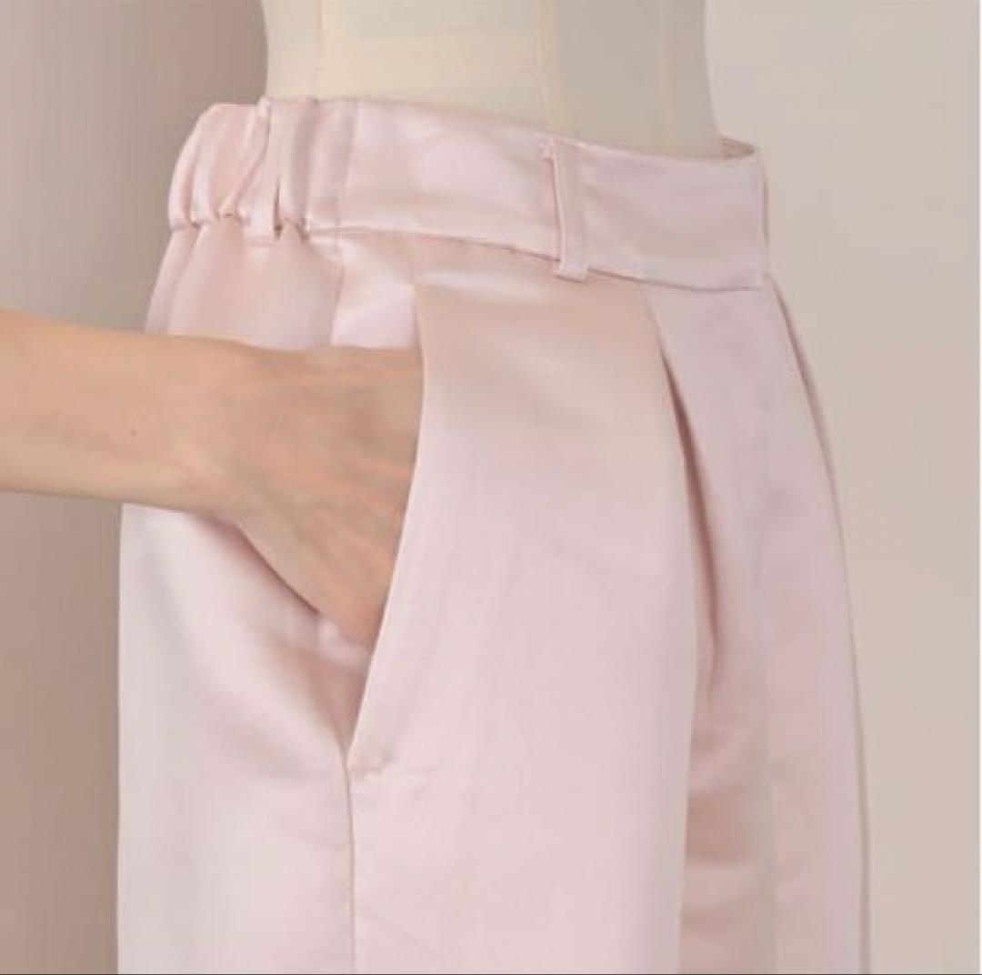 新品未使用♡Heve へイヴ サテンフレアガウチョPTパンツ ピーチ 36サイズ