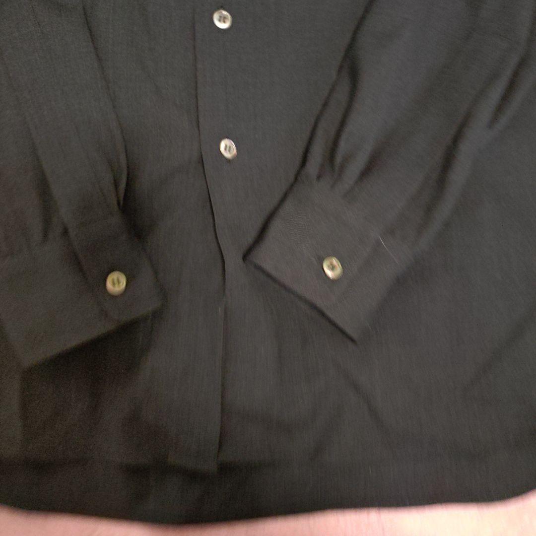 WRAVEE ウールビジネスシャツ ダークグレー