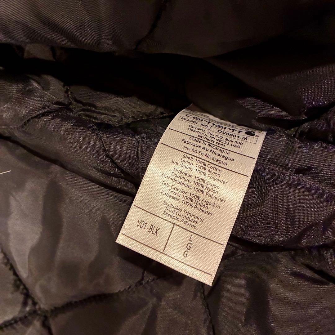 試着のみ carhart CLASSIC VEST - Black L size