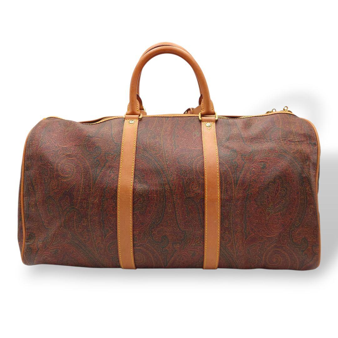 【極美品】ETRO　エトロ　ペイズリー柄 ボストンバッグ 　旅行鞄　大容量　人気