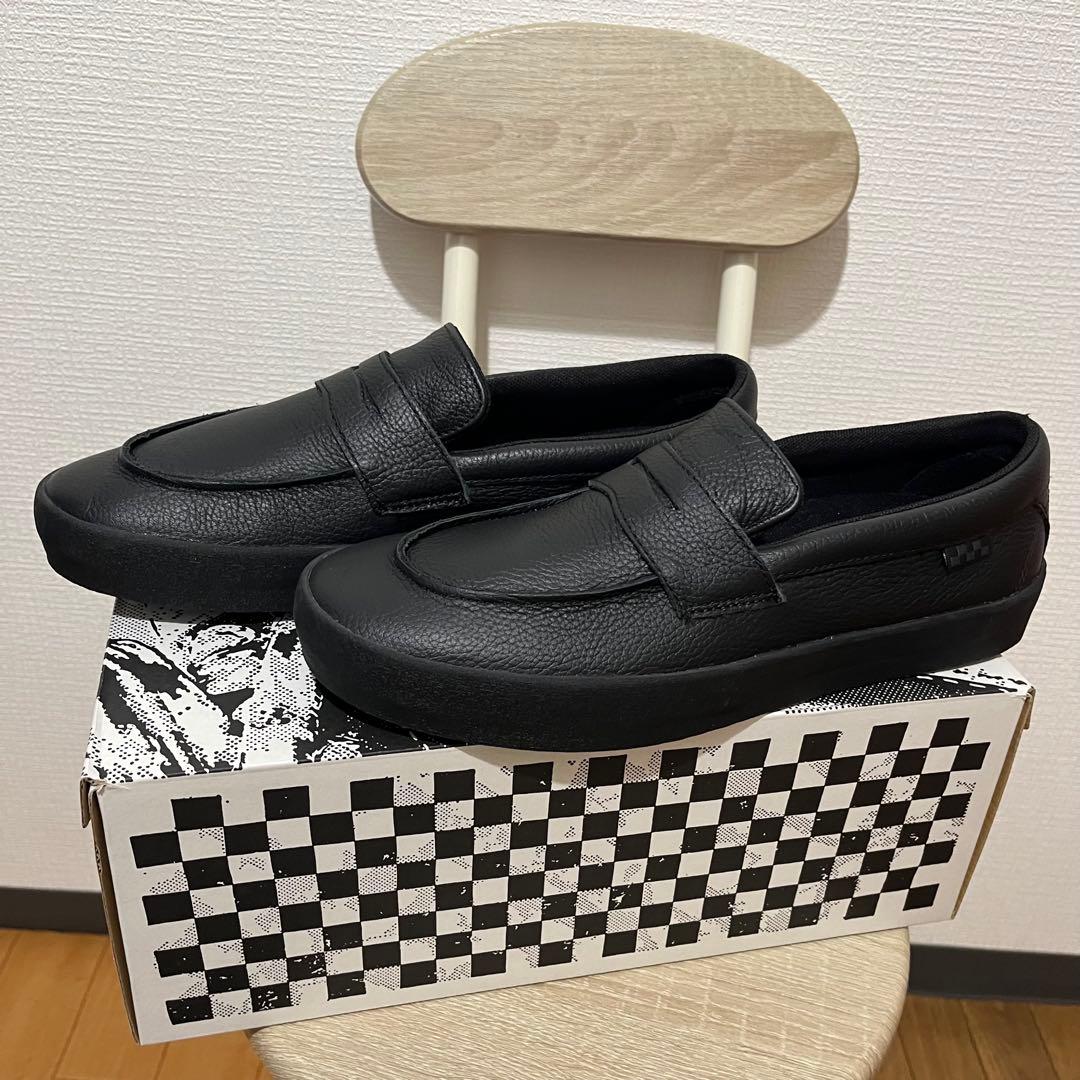 VANS レザースケートローファー ブラック27.5cm プロモデルUS企画