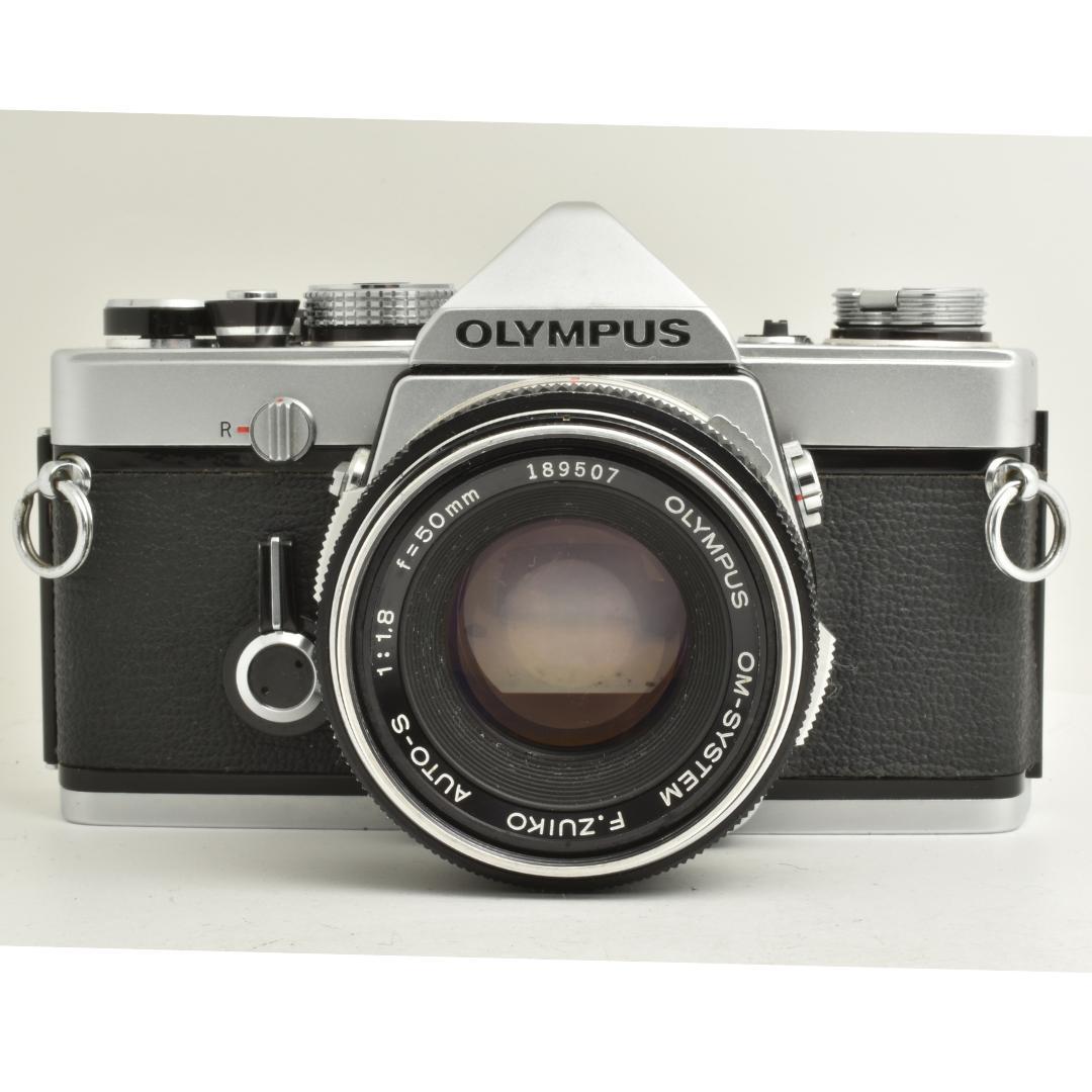 整備済 完動 Olympus OM-1 MD 50mm F1.8 露出計OK