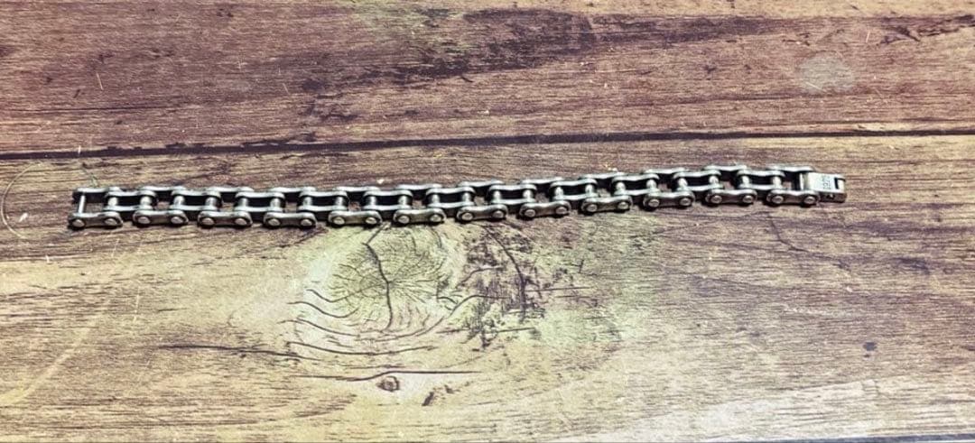 バイクチェーンブレスレット　シルバー　バイカーブレスレット925