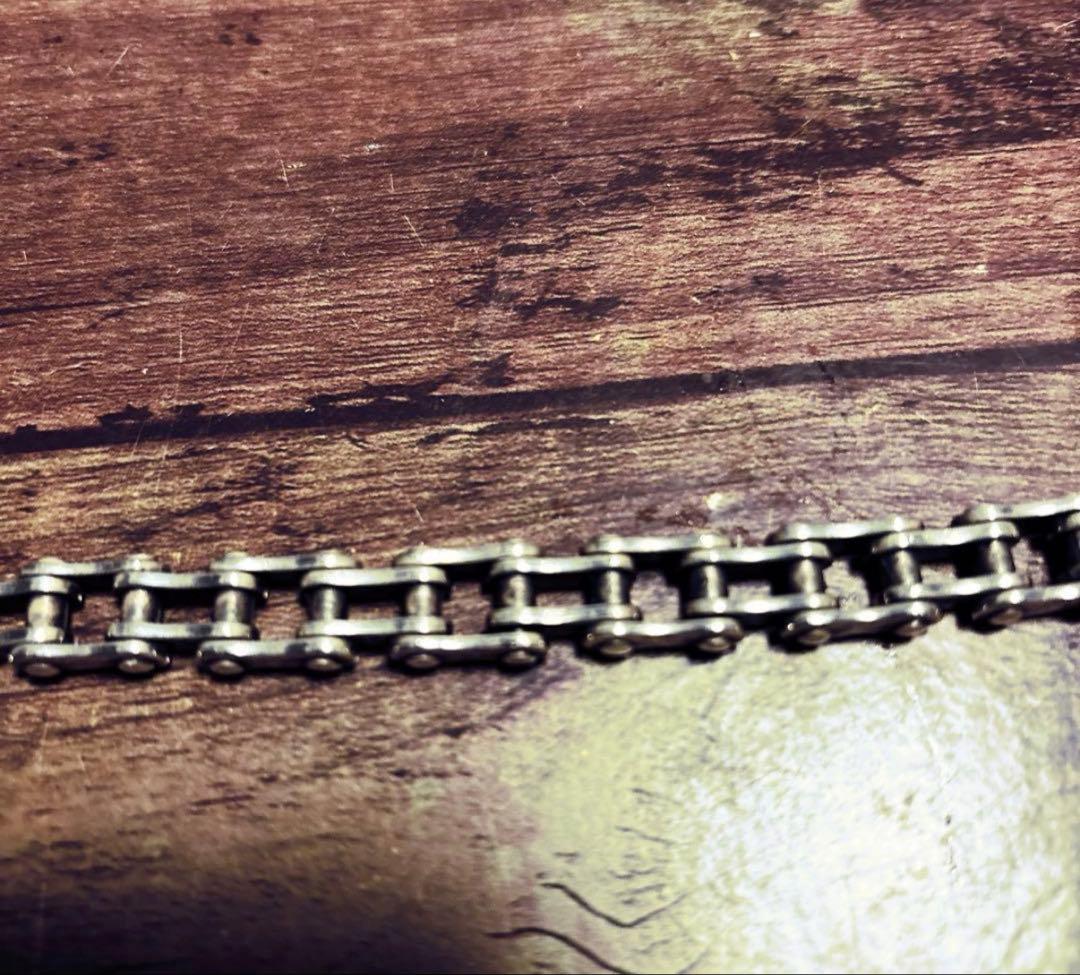 バイクチェーンブレスレット　シルバー　バイカーブレスレット925