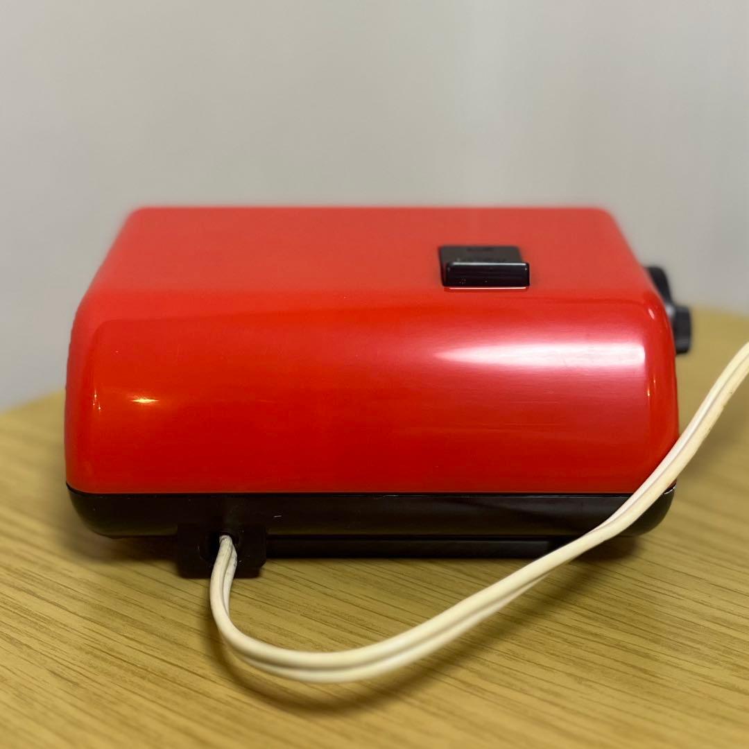 【メンテ済・動作正常】CITIZEN パタパタ時計 ハイリーフ・カーチス 赤黒