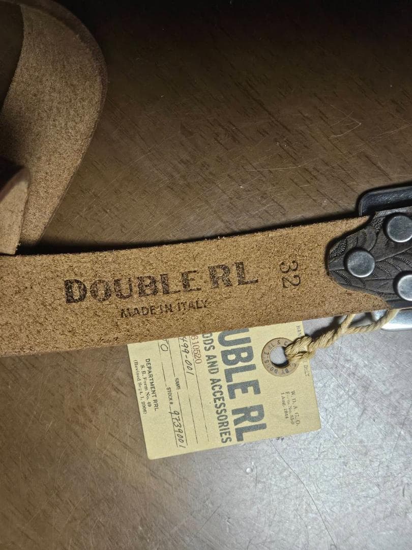 【新品未使用】DOUBLE RL本牛革アメリカンヴィンテージ仕上げ36