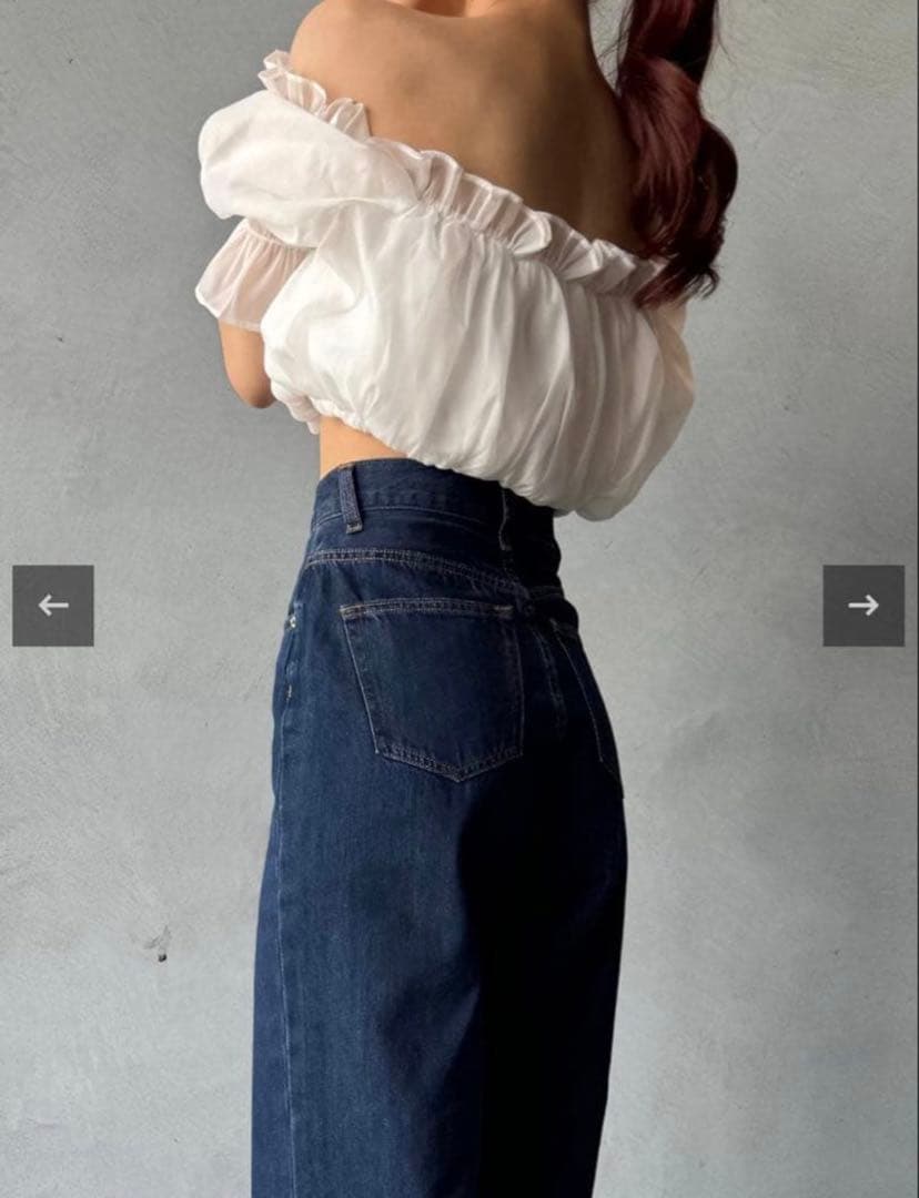 TWW 骨格ウェーブ　デニムパンツ S/M