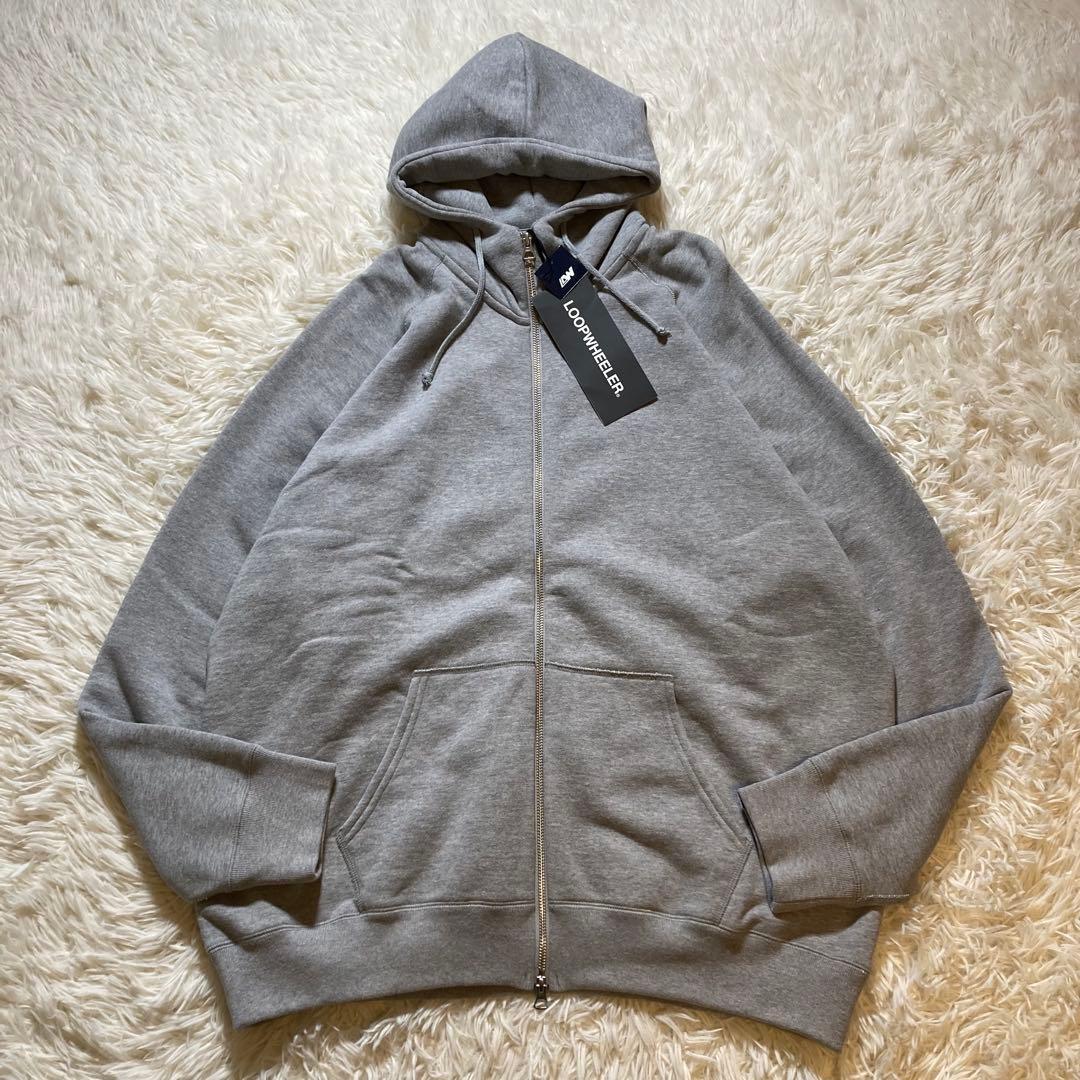 新品未使用 LOOPWHEELER ループウィラー ジップアップ パーカー L
