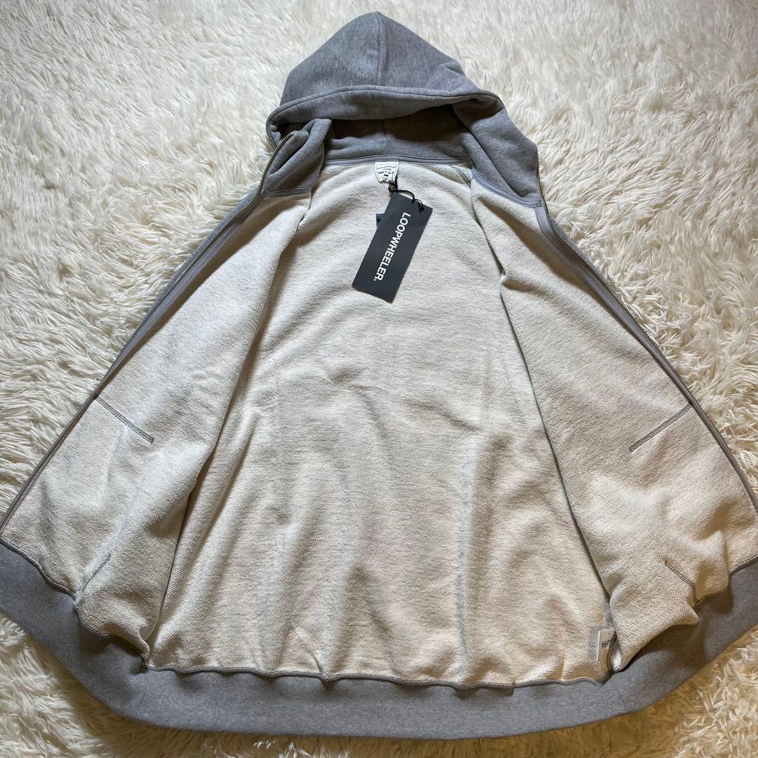 新品未使用 LOOPWHEELER ループウィラー ジップアップ パーカー L